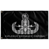 EOD (Master) Black Outdoor Flag Elite Flags Outdoor Flag - 36" X 60"