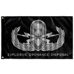 EOD (Senior) Black Flag Elite Flags Wall Flag - 36"x60"