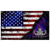 EOD (Senior) Stars & Stripes Flag Elite Flags Wall Flag - 36"x60"