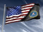 FBI Stars & Stripes Outdoor Flag Elite Flags Outdoor Flag - 36"x60"