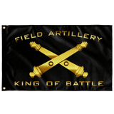 Field Artillery King of Battle Black Flag