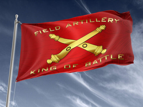 Field Artillery King of Battle Outdoor Flag Elite Flags Outdoor Flag - 36"x60"