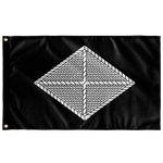 Finance Corps Black and White Flag Elite Flags Wall Flag - 36"x60"
