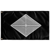 Finance Corps Black and White Flag Elite Flags Wall Flag - 36"x60"
