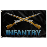 Infantry Crossed Rifles Outdoor Flag Elite Flags Wall Flag - 36"x60"