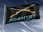 Infantry Crossed Rifles Outdoor Flag Elite Flags Outdoor Flag - 36"x60"