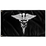 Medical Service Corps Black and White Flag Elite Flags Wall Flag - 36"x60"