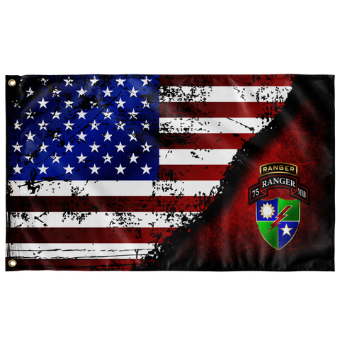 MIB 75th Tabbed Stars & Stripes Flag Elite Flags Wall Flag - 36"x60"