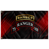 MIB Tabbed Scroll 75th Ranger Regiment Flag Elite Flags Wall Flag - 36"x60"
