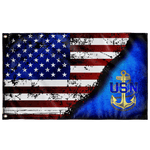 Navy Stars & Stripes Flag (AZ 14) Elite Flags Wall Flag - 36"x60"