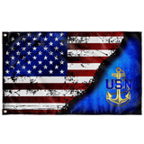 Navy Stars & Stripes Outdoor Flag Elite Flags Outdoor Flag - 36" X 60"