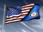 Navy Stars & Stripes Outdoor Flag Elite Flags Wall Flag - 36"x60"
