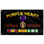 Purple Heart Vietnam Veteran Flag