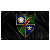 Ranger Regiment Crest Black Outdoor Flag Elite Flags Outdoor Flag - 36" X 60"