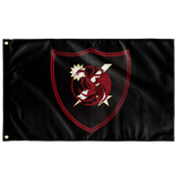 Regiment Three Headed Dragon Flag
