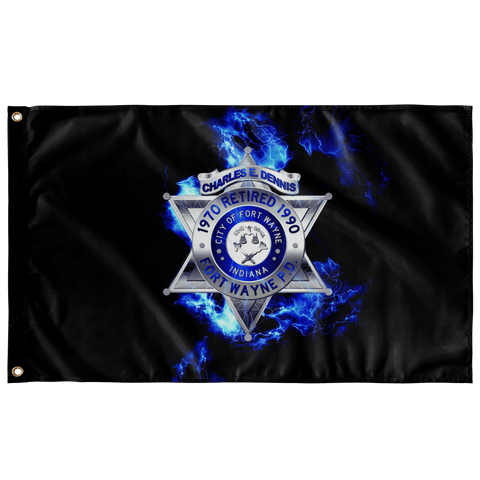 Retired Fort Wayne Police Flag #2