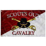 Stetson Scouts Out Cavalry Diagonal Outdoor Flag Elite Flags Outdoor Flag - 36" X 60"