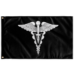 Veterinary Corps Black and White Flag Elite Flags Wall Flag - 36"x60"