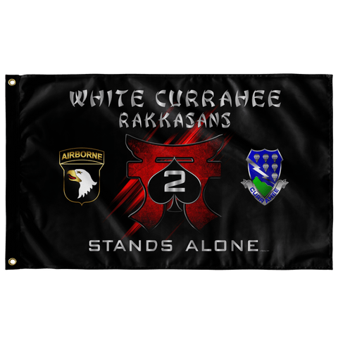 White Currahee Rakkasans Flag Elite Flags Wall Flag - 36"x60"